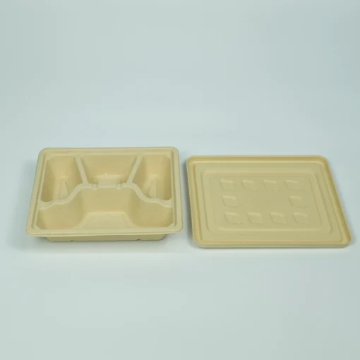 bamboo pulp fresh food container b002 21×18×3 mm fresh packaging