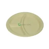 eco bamboo round fiber plate rp09.3 supermarket salad plate