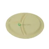 eco bamboo round fiber plate rp09.3 supermarket salad plate