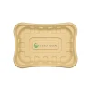 fresh food tray t09 | compostable bamboo pulp produce tray
