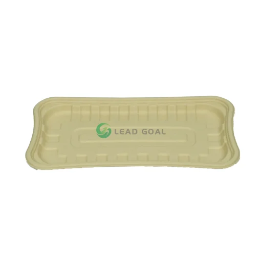 fresh food tray t12 | biodegradable bamboo pulp food packaging tray