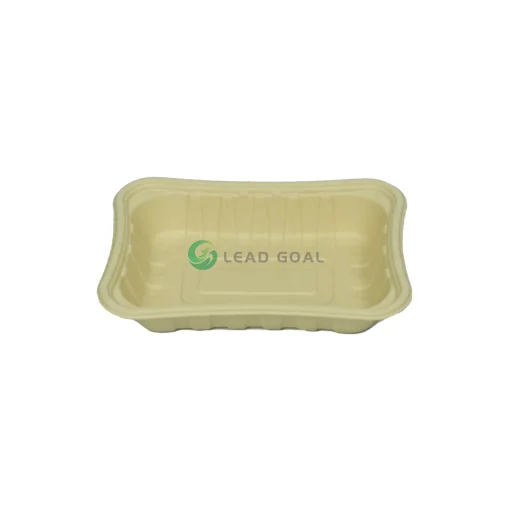 fresh food tray t14 | deep bamboo pulp biodegradable food packaging tray