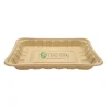 fresh food tray t15 | large bamboo pulp biodegradable food packaging tray