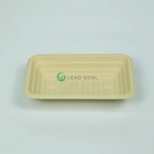 t27 bamboo pulp produce tray 218×135×40 mm
