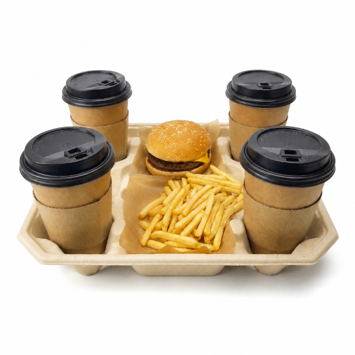 四杯托食品盘 c5.2